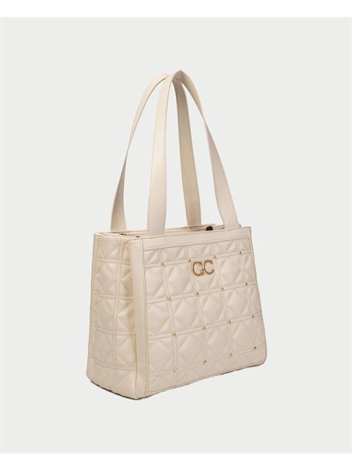 Gio Cellini faux leather bag with gold logo GIO CELLINI | FF072BEIGE